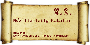 Müllerleily Katalin névjegykártya